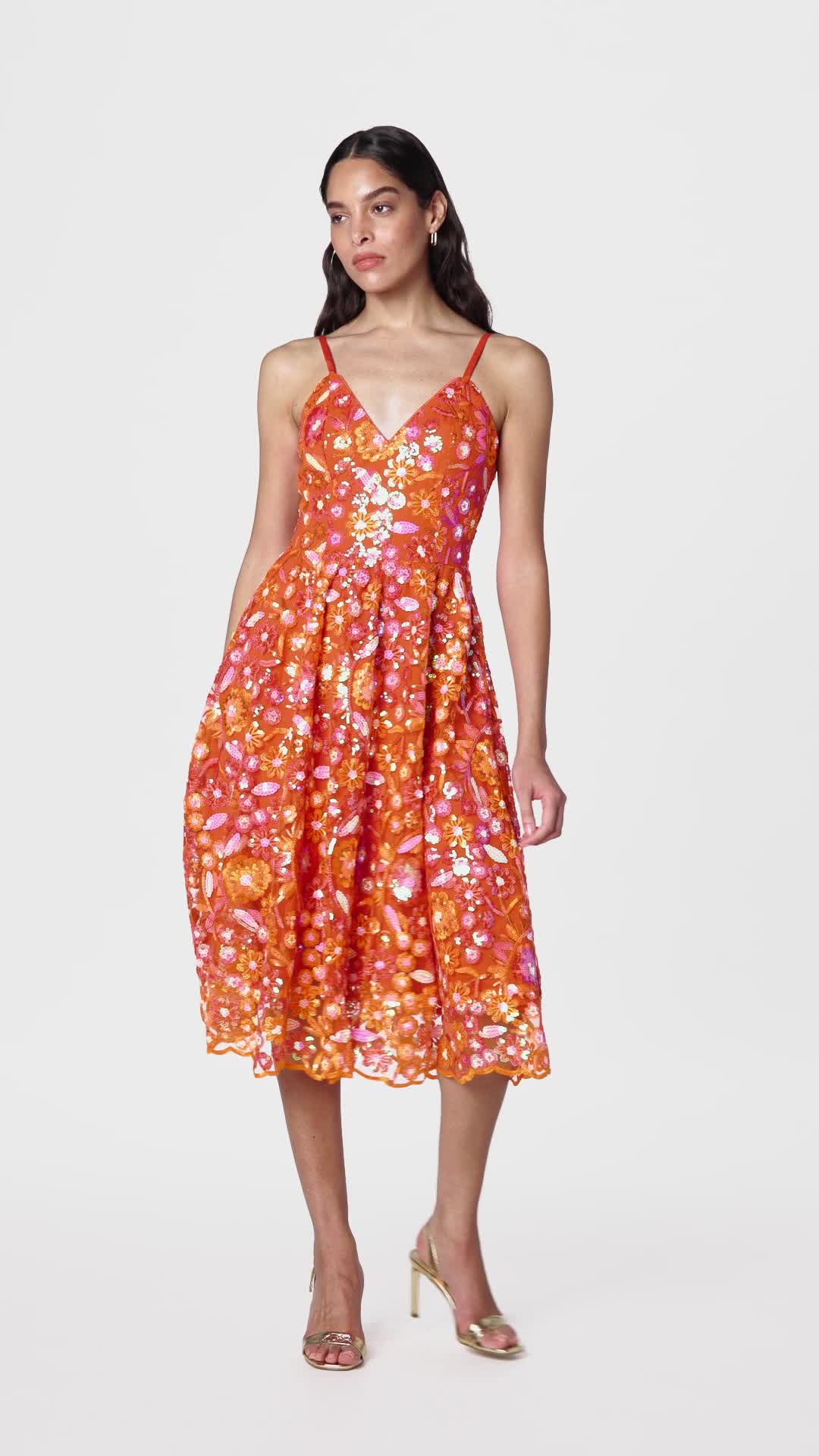 Amazon.com: Dress the Population Womens Maren Fit and Flare Midi